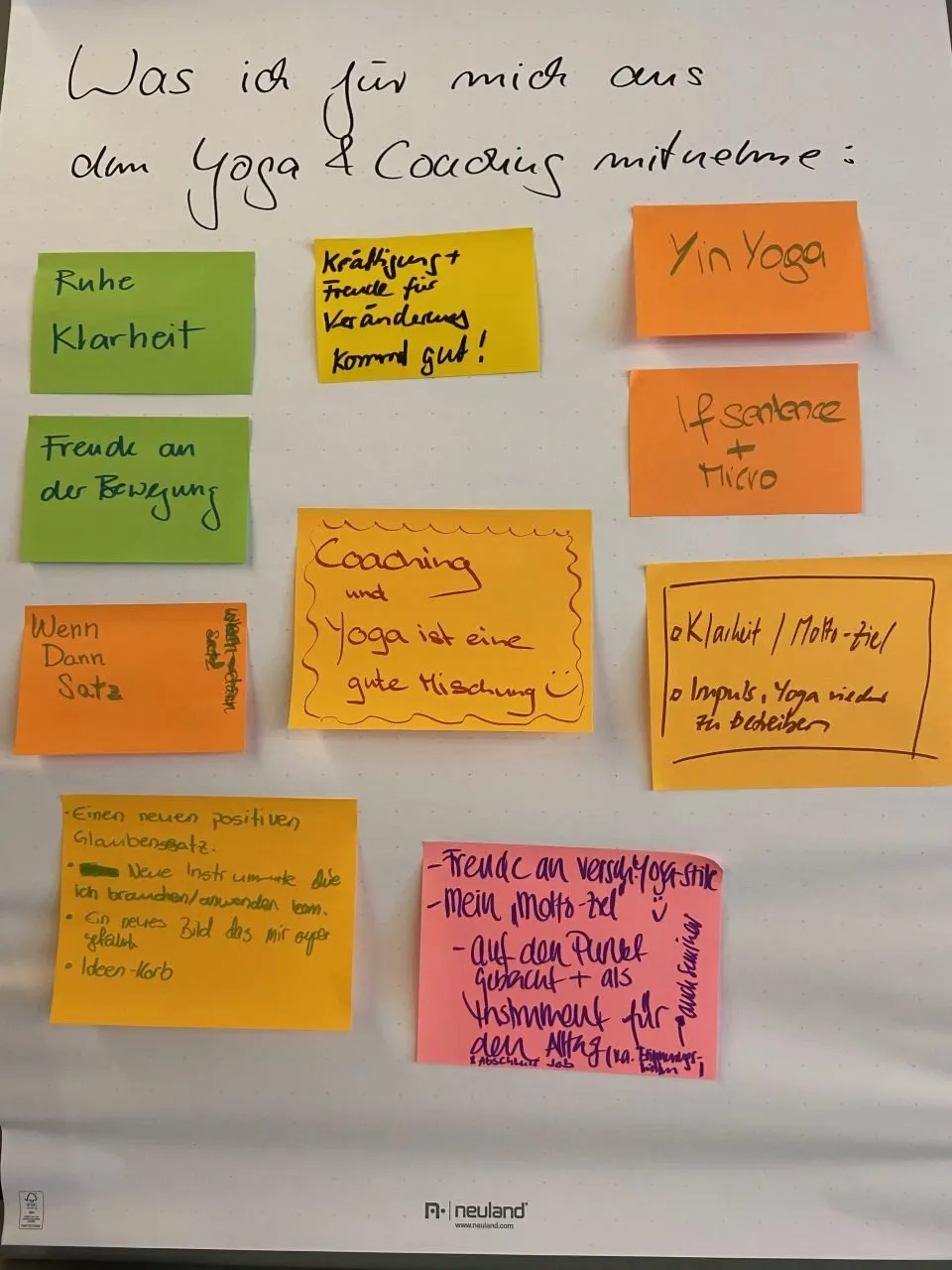 Feedback Yoga & Coaching Seminar, Weggis Rubikon-Modell
